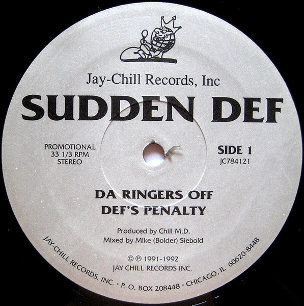 Sudden Def - Da Ringers Off / Def's Penalty (12") (Mint (M)) USED