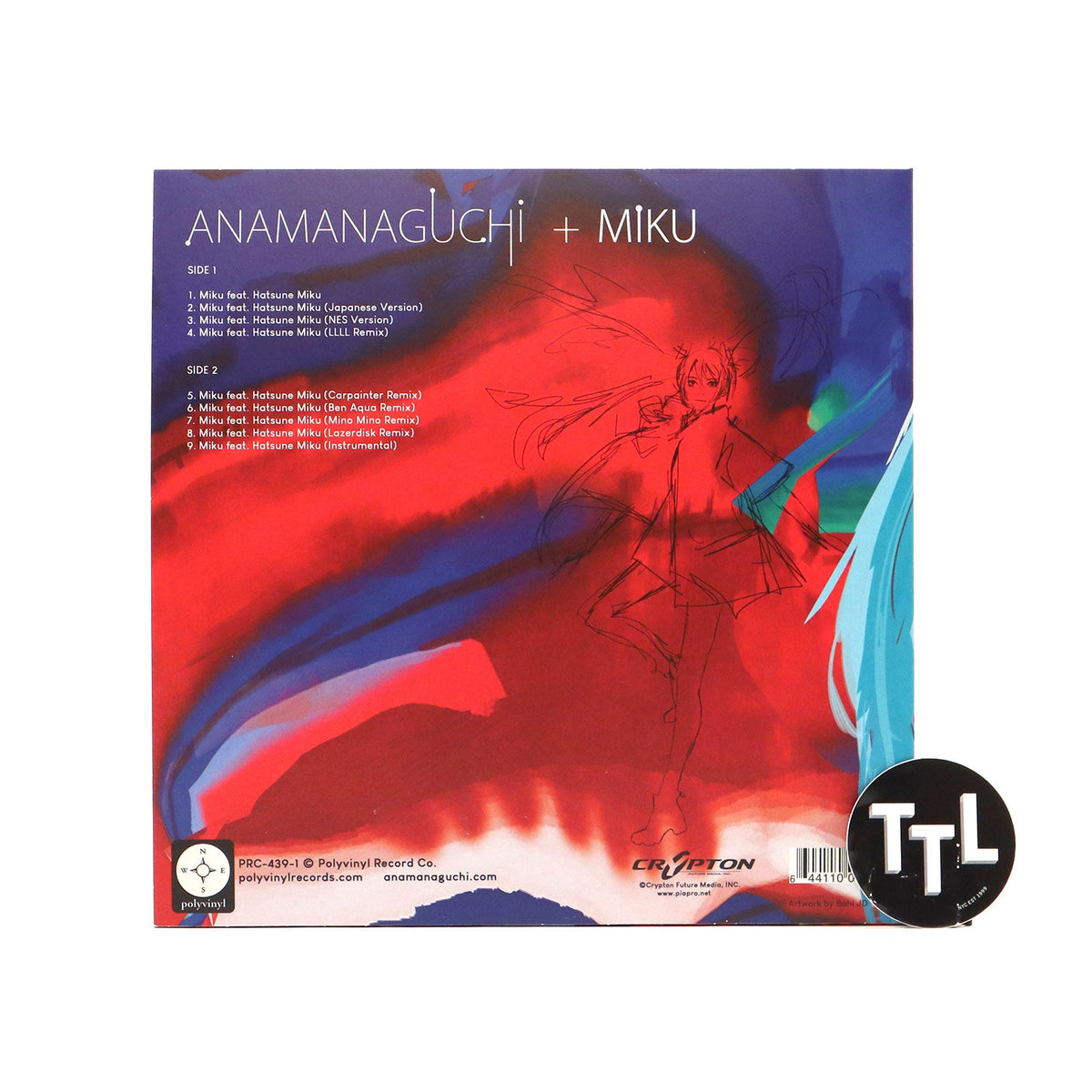 Anamanaguchi: Miku (Colored Vinyl) Vinyl 12"