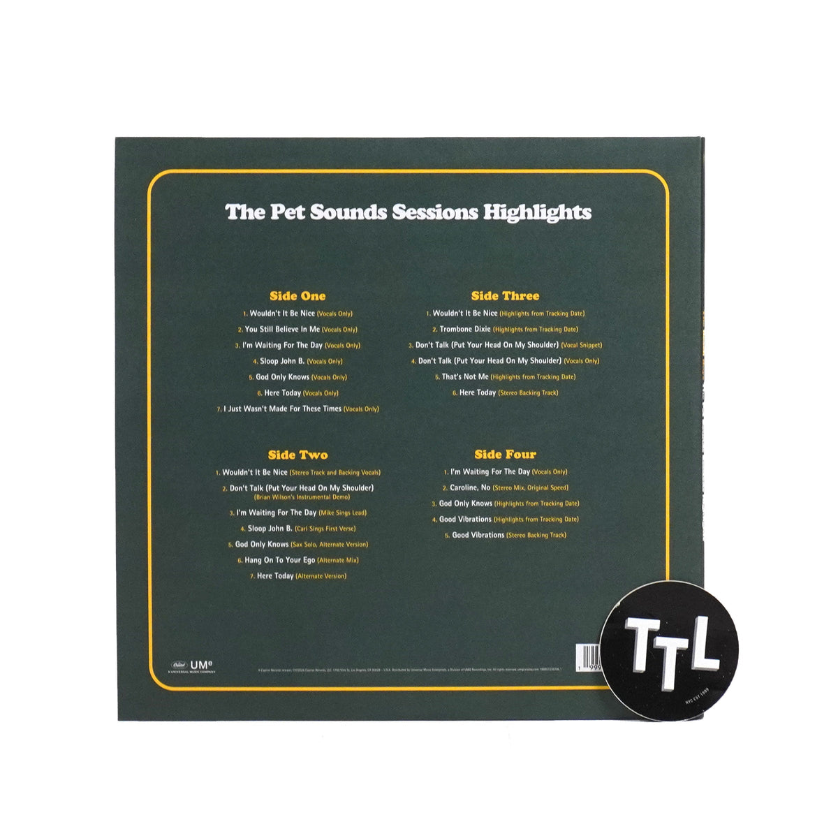 The Beach Boys: The Pet Sounds Sessions Highlights (180g) Vinyl 2LP