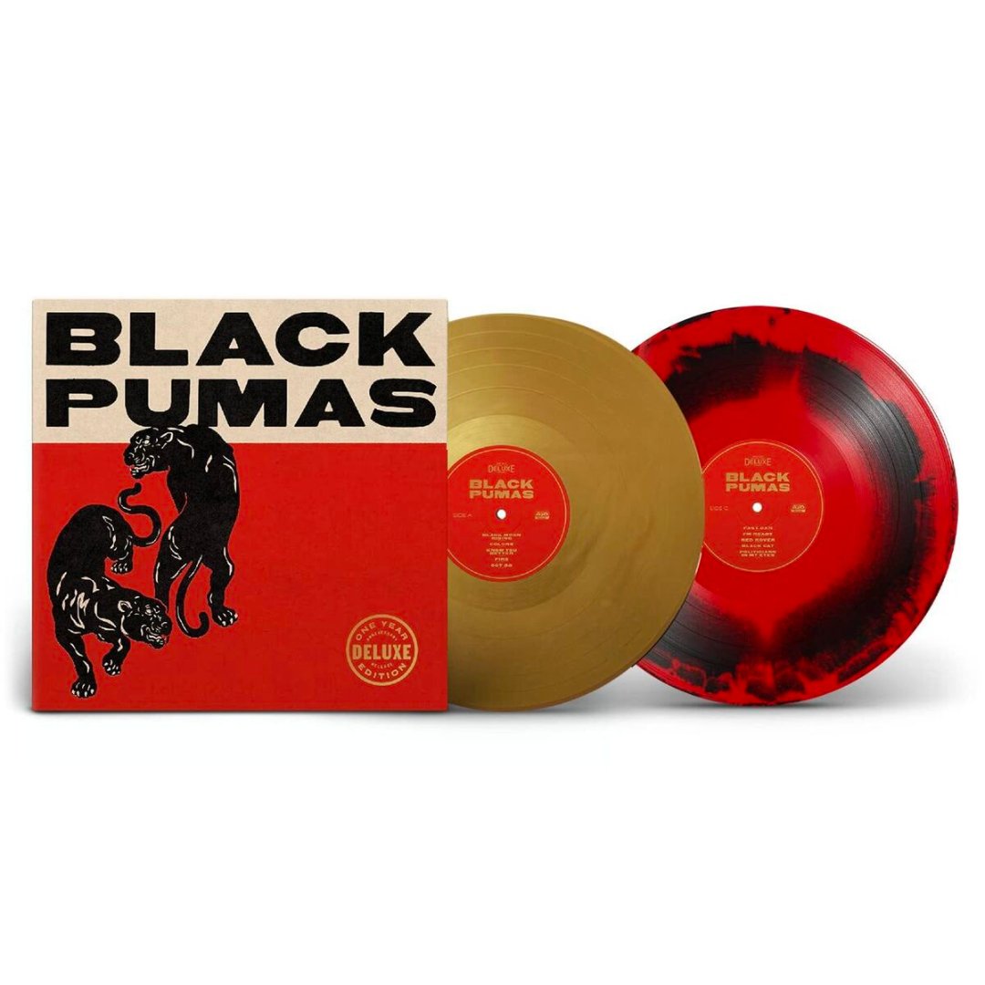 Black Pumas - Black Pumas - Gold, Red & Black Marble 【Vinyl LP 】