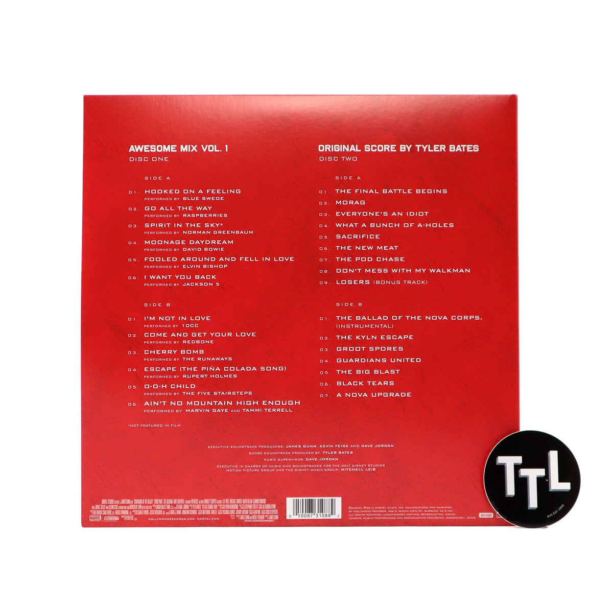 Guardians Of The Galaxy: Soundtrack - Songs From + Original Score Deluxe Vinyl Edition 2LP