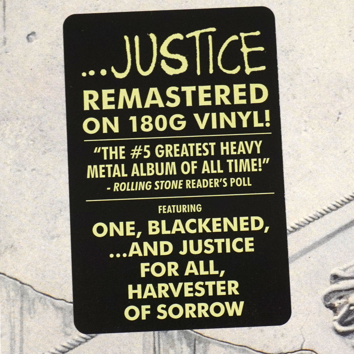 Metallica: And Justice For All Vinyl 2LP