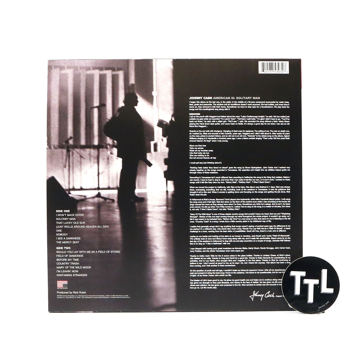 Johnny Cash: American III - Solitary Man {Vinyl LP}