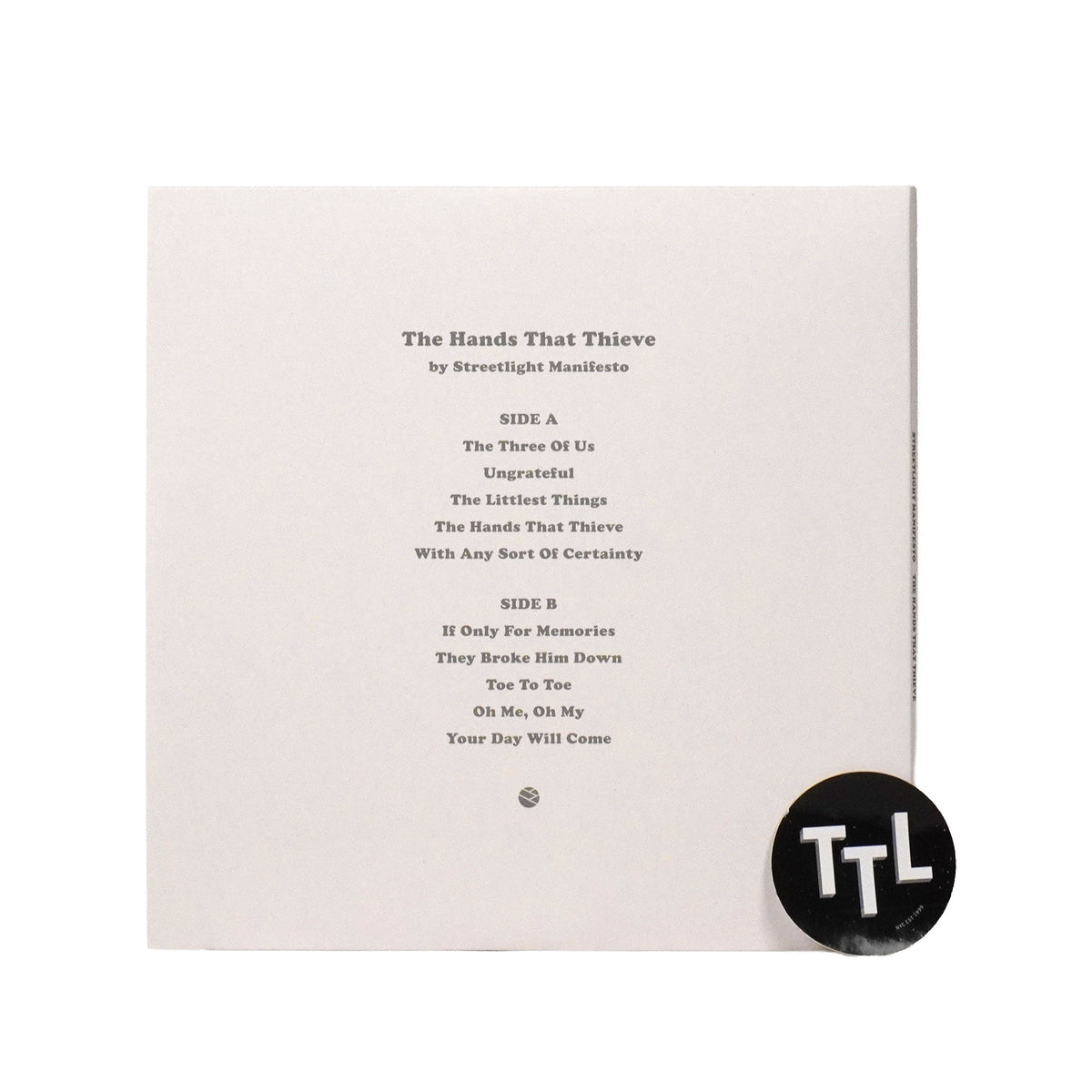 Streetlight Manifesto: The Hands That Thieve (Indie Exclusive Colored Vinyl) {Vinyl LP}