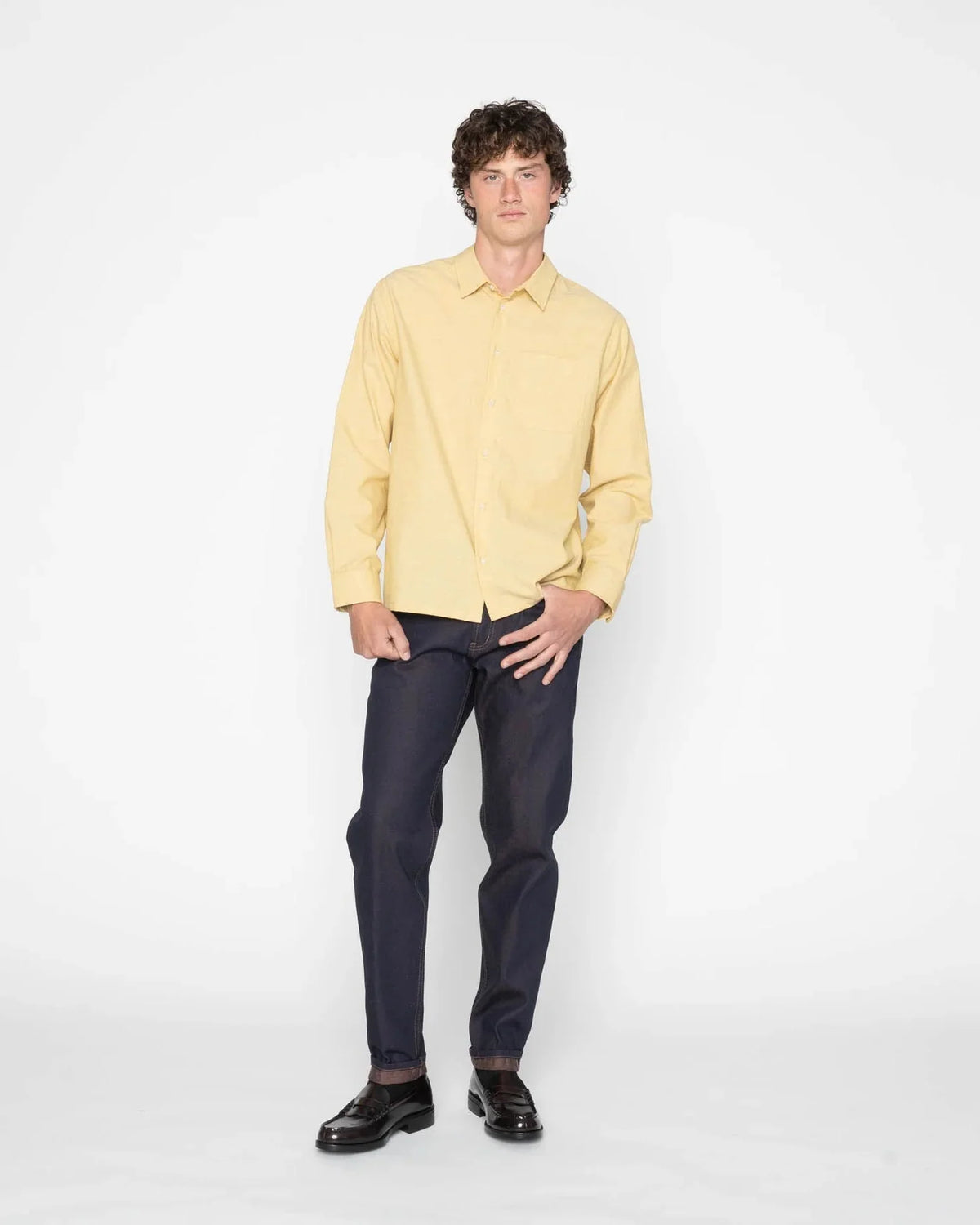 True Shirt (Selvedge Chambray Yellow)