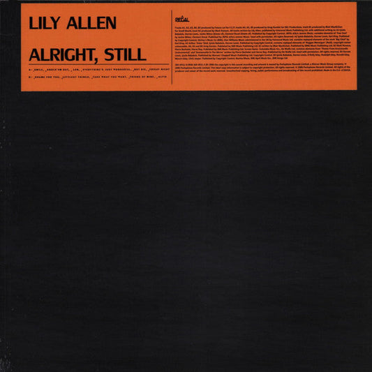 Lily Allen - Alright, Still (LP) (Near Mint (NM or M-))(Used Vinyl)