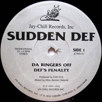 Sudden Def  - Da Ringers Off / Def's Penalty (12") (Mint (M)) USED