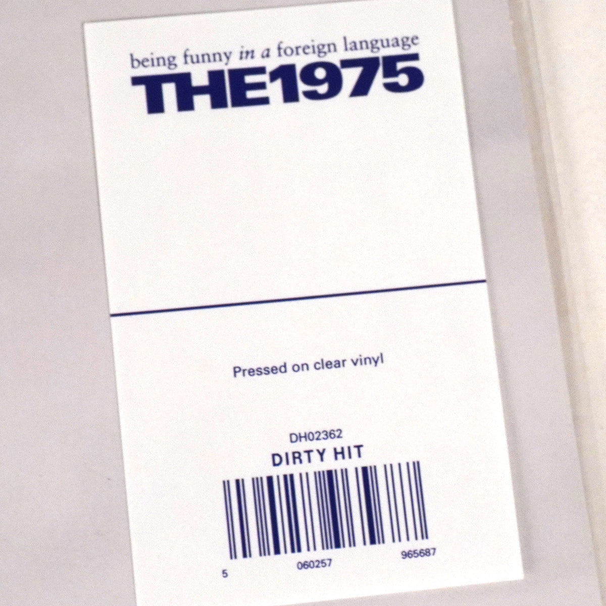 The 1975: Being Funny In A Foreign Language (Clear Colored Vinyl) {Vinyl LP}