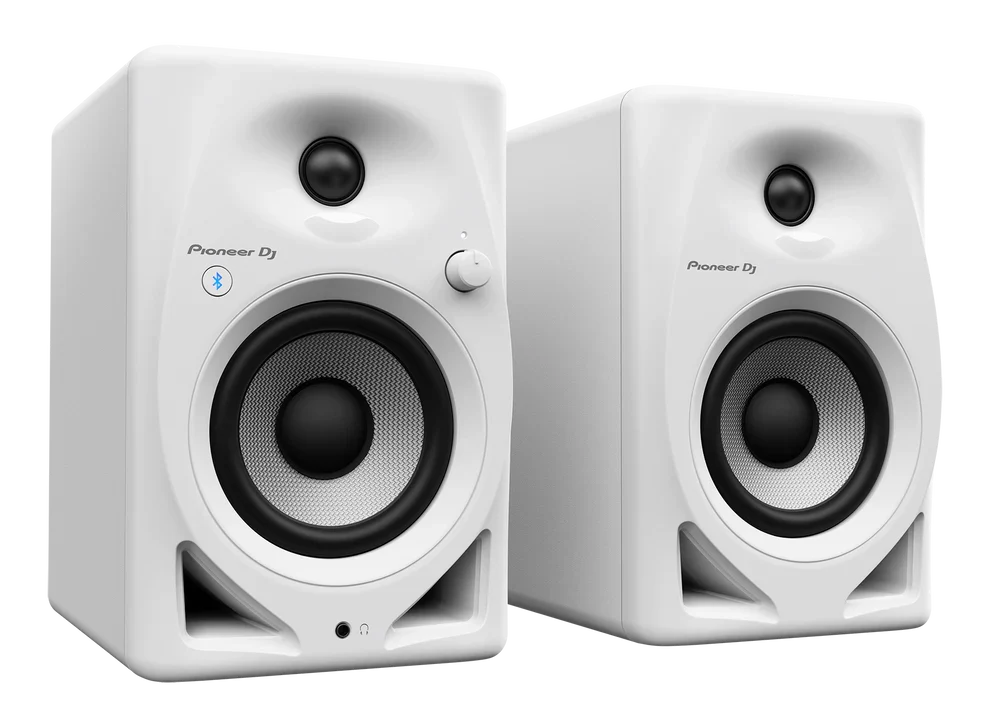 Pioneer DM-40D-BT-W 4-Inch Bluetooth Speakers [Pair, White]