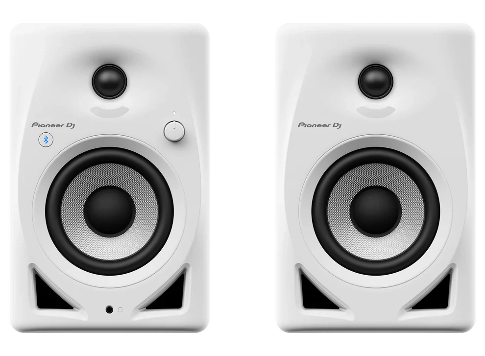 Pioneer DM-40D-BT-W 4-Inch Bluetooth Speakers [Pair, White]