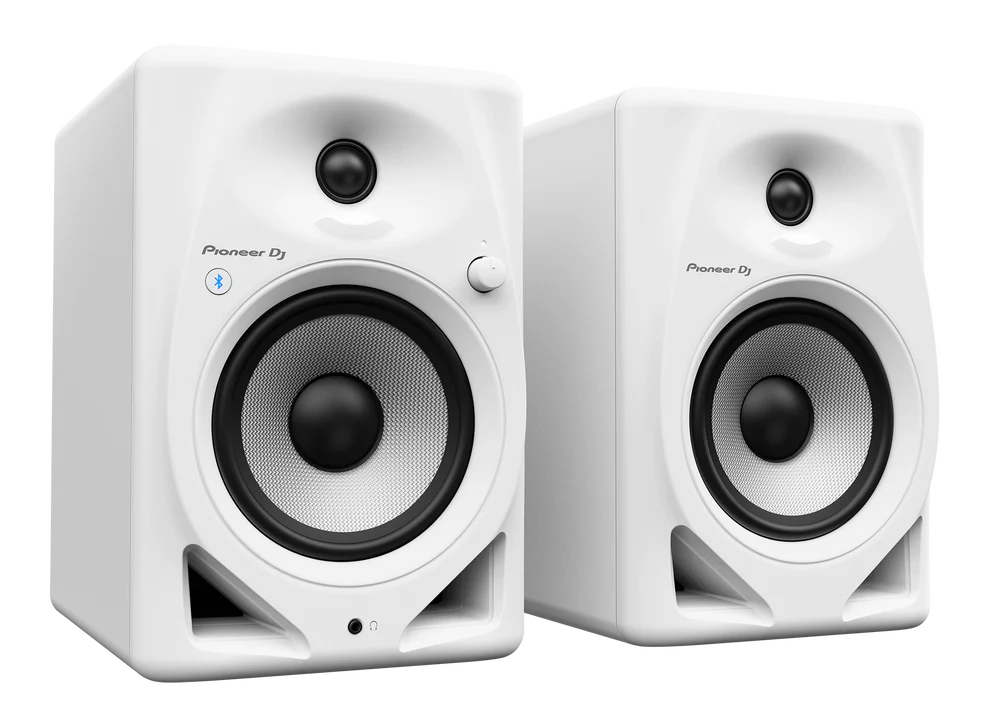 Pioneer DM-50D-BT-W 5-Inch Bluetooth Speakers [Pair, White]