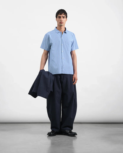 Malick Office Stripe Shirt (Blue Multi)