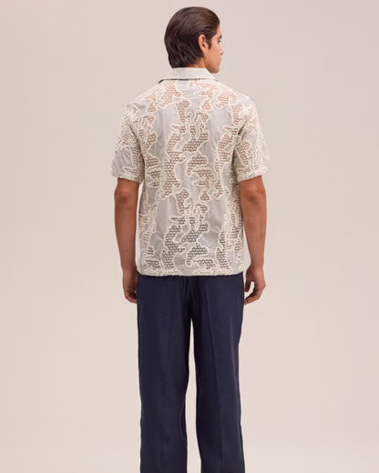 Julio 50048 Embroidery Organic Cotton Shirt (Deep Truffle)
