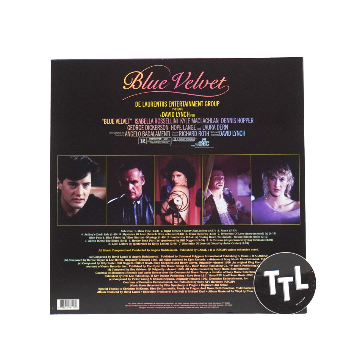 Angelo Badalamenti: Blue Velvet Original Soundtrack - 40th Anniversary (Indie Exclusive Colored Vinyl) {Vinyl LP}