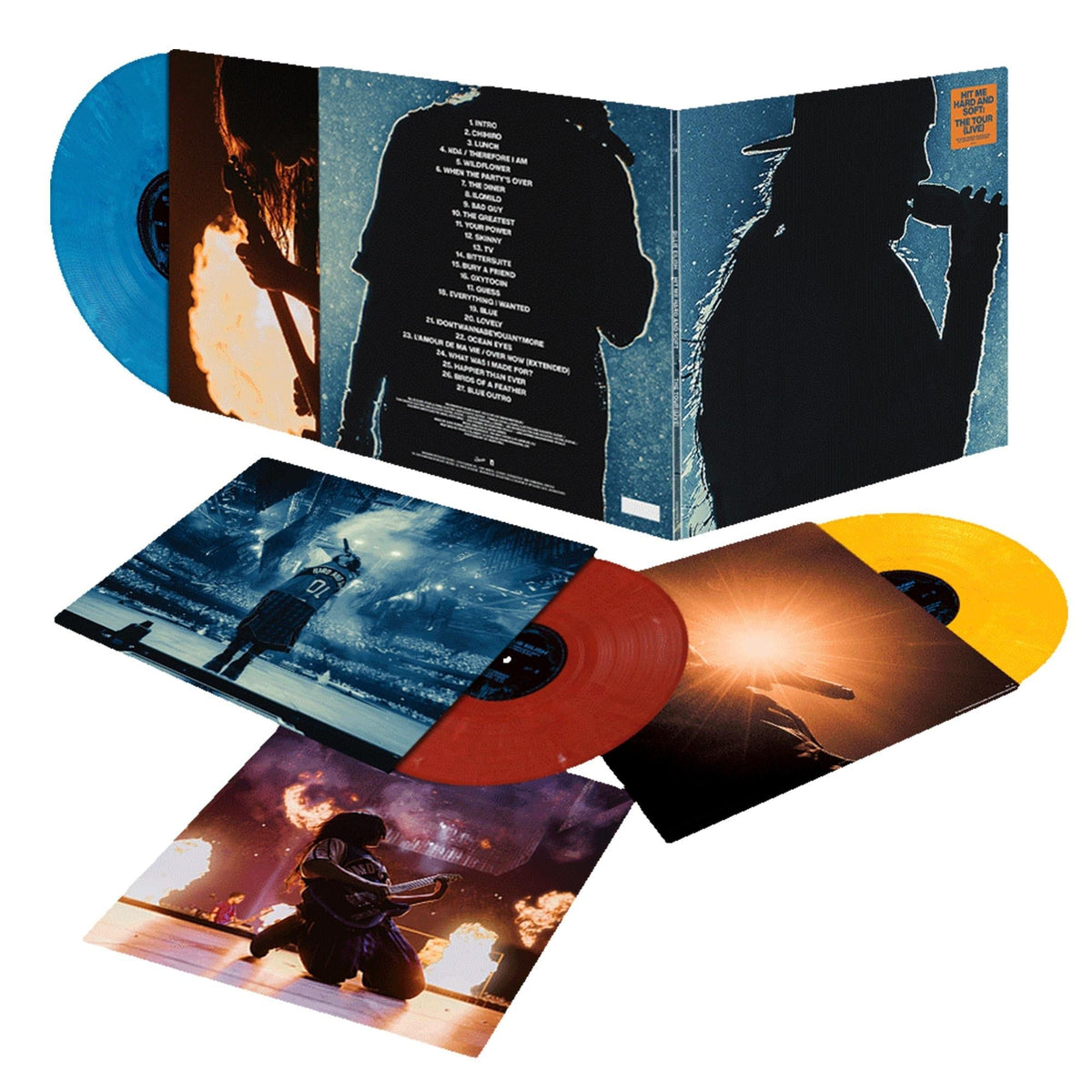 Billie Eilish - Hit Me Hard And Soft: The Tour (Live) - Tri Colour (Vinyl LP)