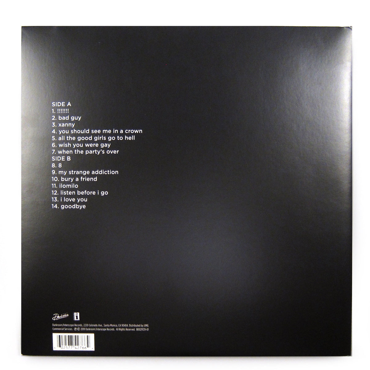 Billie Eilish: When We All Fall Asleep, Where Do We Go? (Yellow Colored Vinyl) {Vinyl LP}
