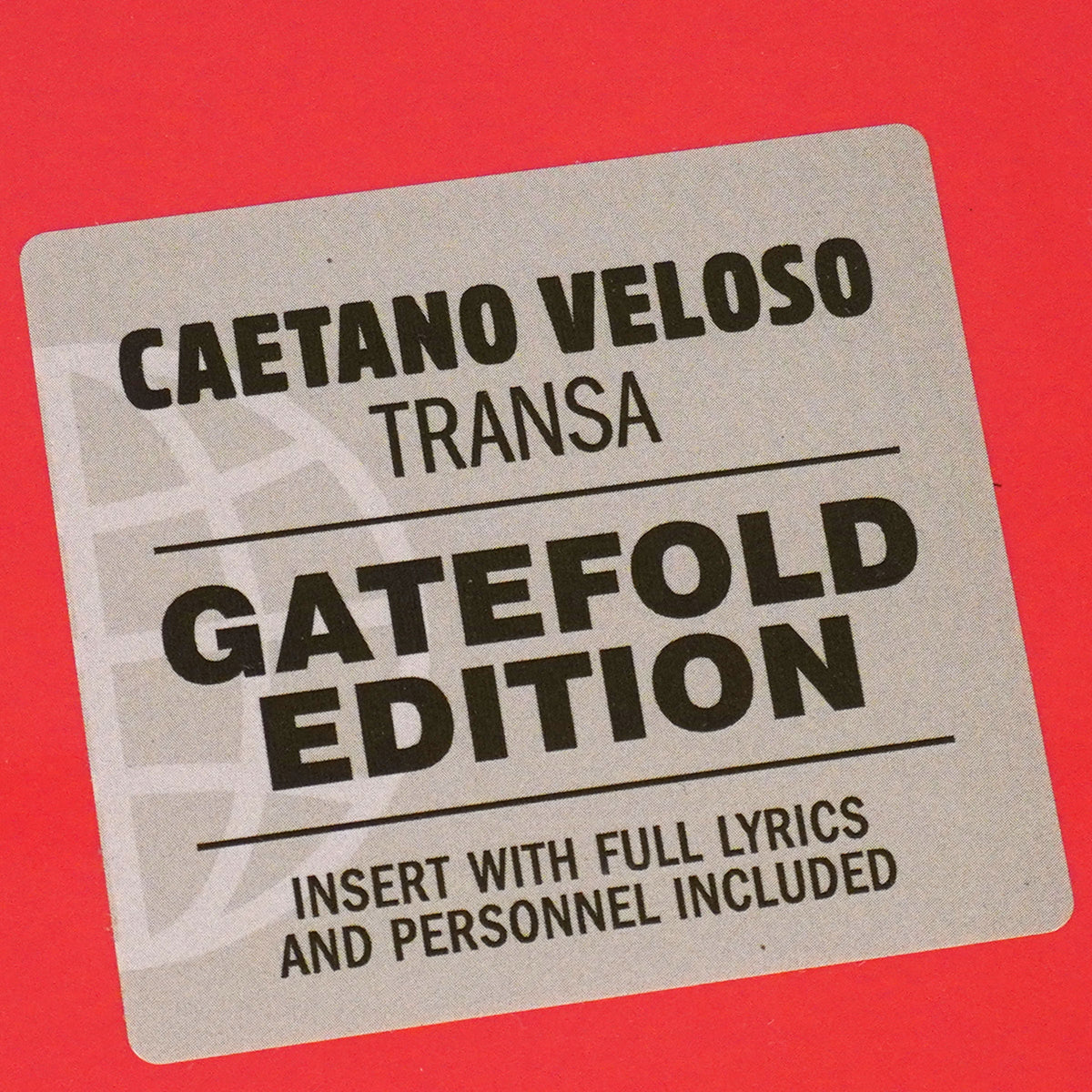 Caetano Veloso: Transa {Vinyl LP}