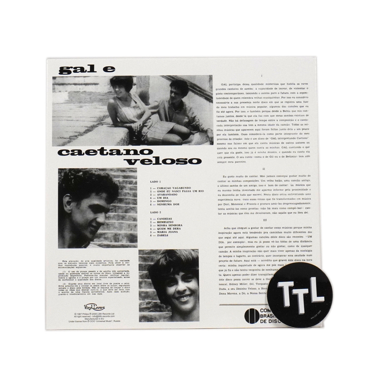 Caetano Veloso & Gal Costa: Domingo {Vinyl LP}