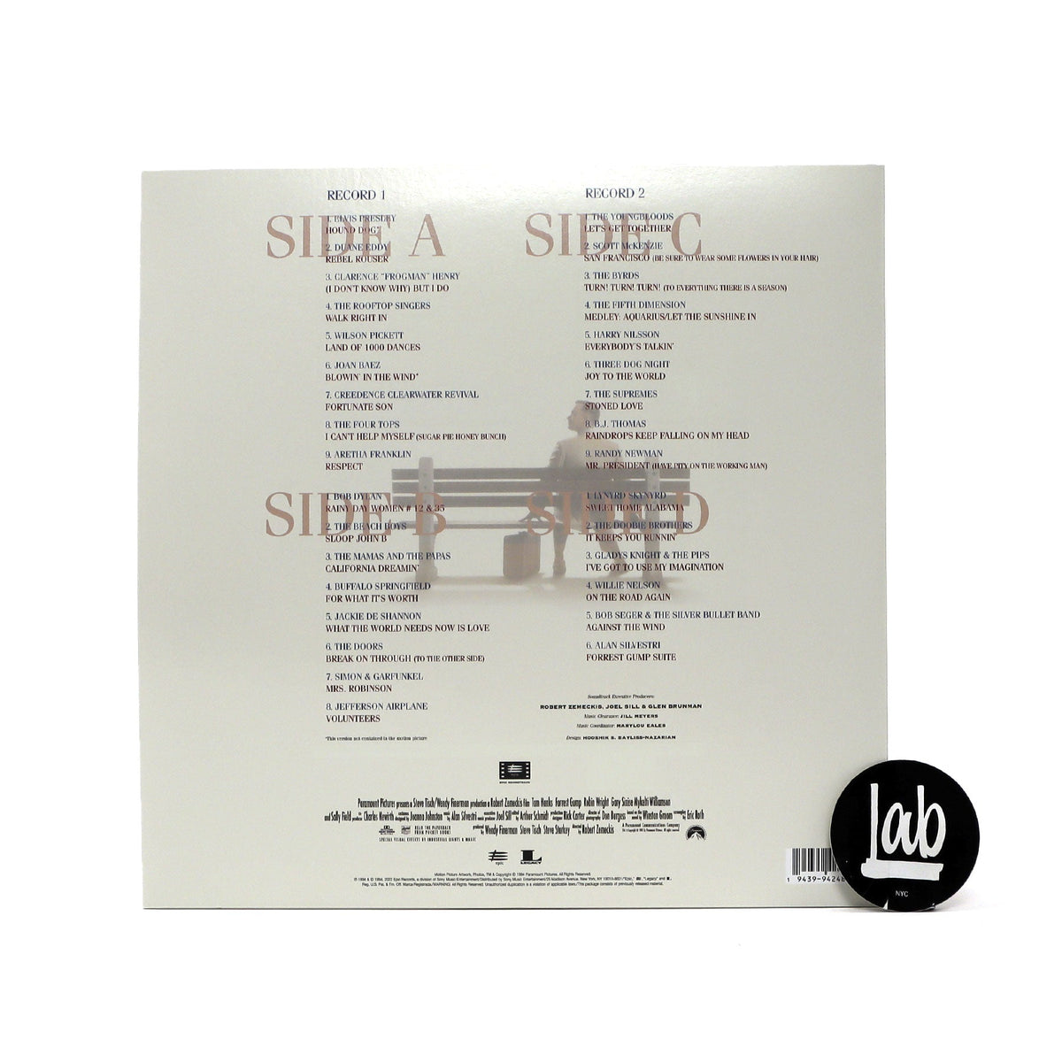 Forrest Gump: The Soundtrack Vinyl 2LP