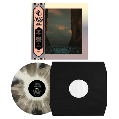 M83 - I Wrote You A Letter - Black & White Swirl (Vinyl LP) + OBI strip