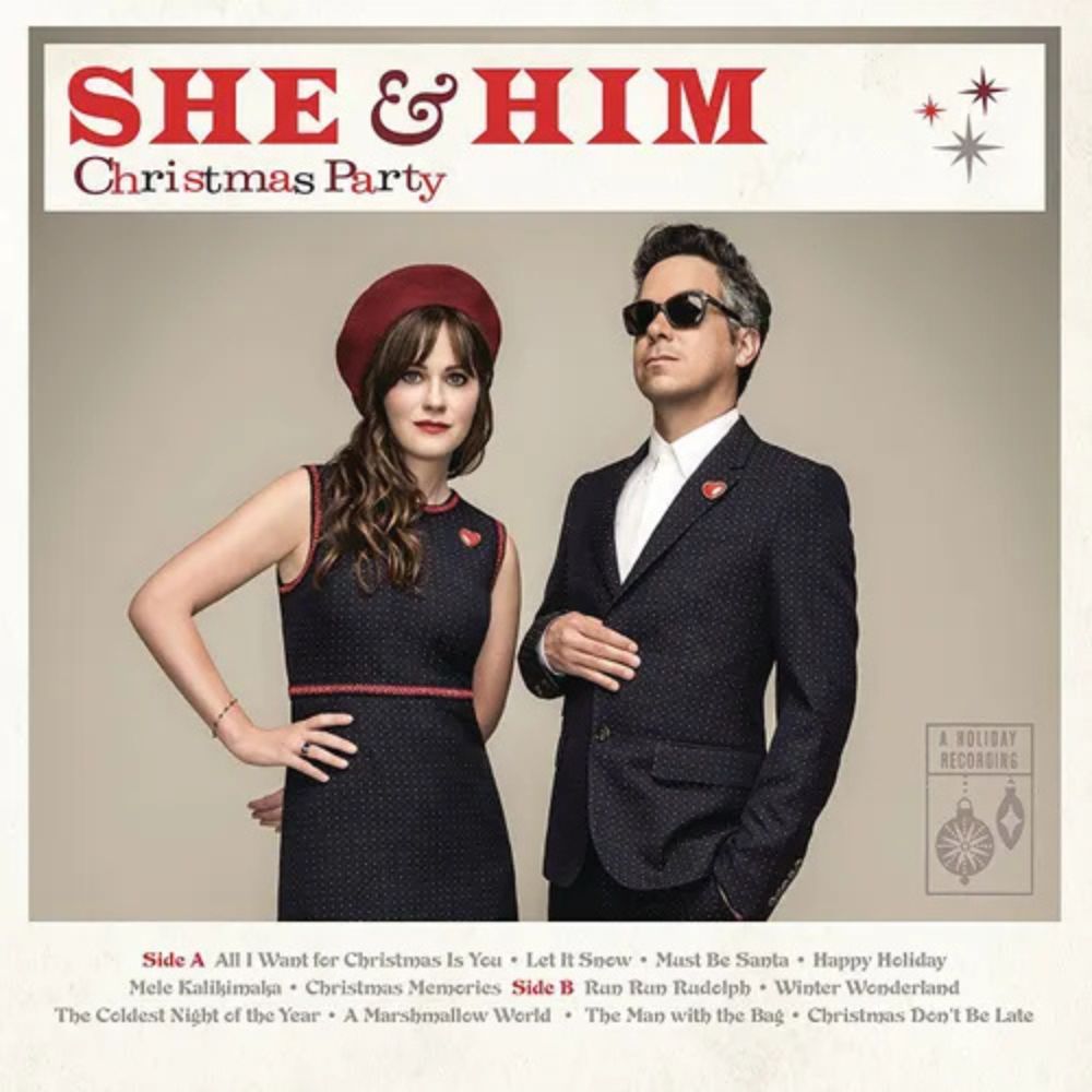 She and Him - Christmas Party - RSD Black Friday 2025 Opaque White (Vinyl LP)