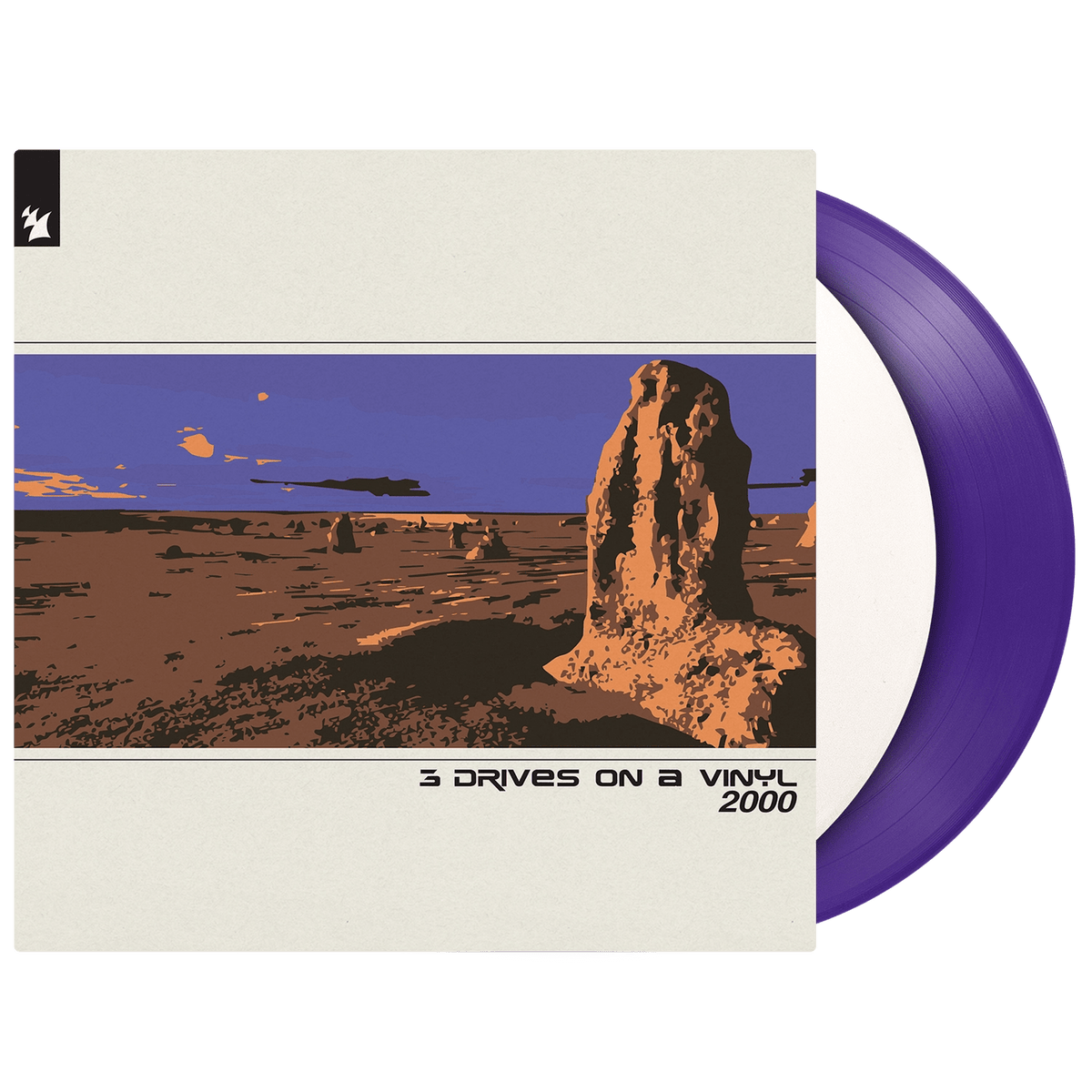 Three Drives on a Vinyl - 2000 - Ivory & Purple (Vinyl LP)