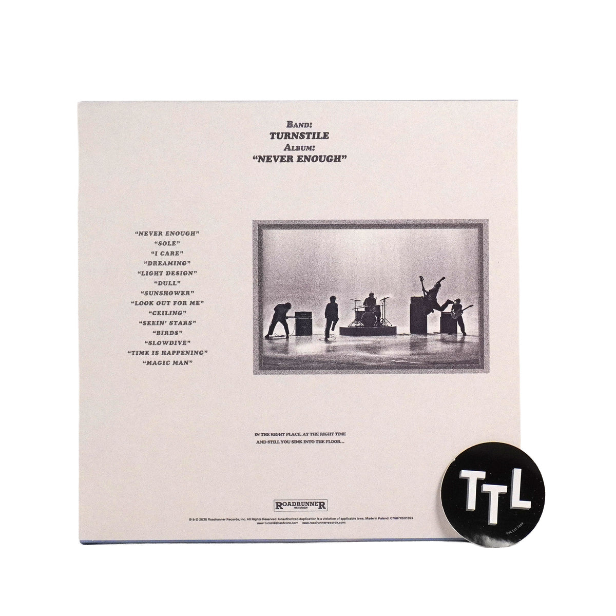 Turnstile: Never Enough (Snow Colored Vinyl) {Vinyl LP}