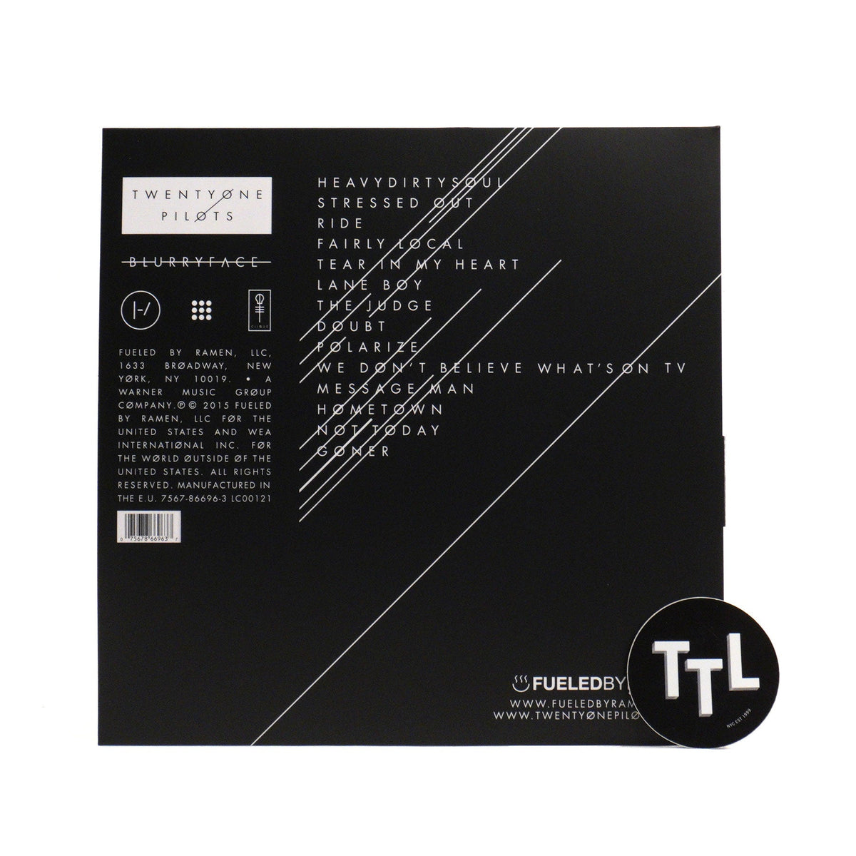 Twenty One Pilots: Blurryface (Silver Colored Vinyl) {Vinyl LP}