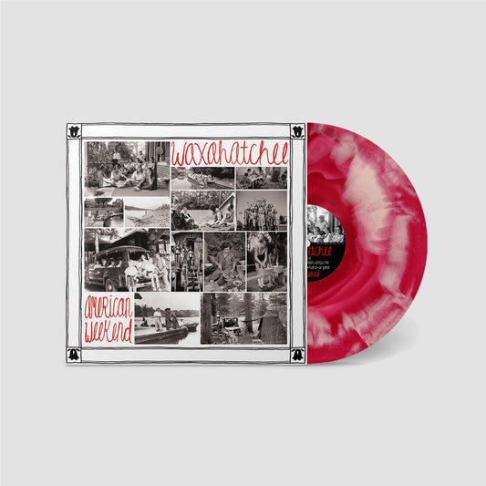 Waxahatche - American Weekend - Red & White Swirl 【Vinyl LP 】
